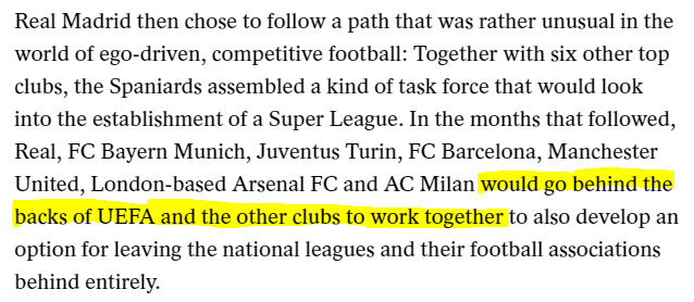 Charlie was at the inception of the cartel in 2015 when he sent out a mail to Real Madrid's executives with the game plan.Upfront Charlie and the bandits knew FIFA and UEFA had limited powers to stop the clubs as it could be construed as a violation of EU competition law.