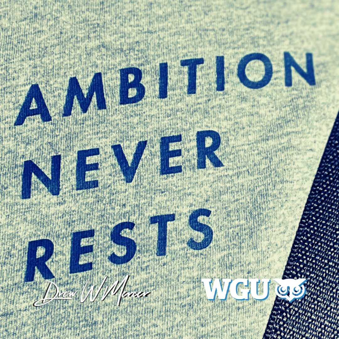 Ready to take on a new week.  
· 🦉 ·
#wgunightowl #bscs #wgugrad #computerscience #wgunc #wgucomputerscience #wgu #triplecrowncreative #msda #webdevelopment #ui #uiux #userinterface #gigeconomy #wgualumni #webdev #seo #datascience #dataanalytics #ambitionneverrests #wgustore