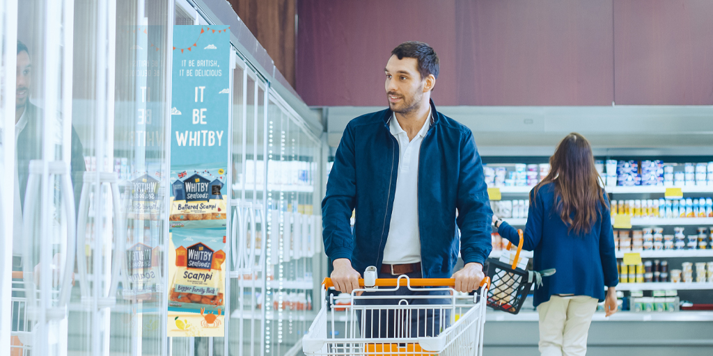 whitbyseafoods's tweet photo. You’ve seen us on the tele, now find us in the freezer aisle. Have you spotted the famous Whitby beach huts in your local supermarket? 🏖
#ItBeWhitby #Yorkshire https://t.co/mxNE20h7r6