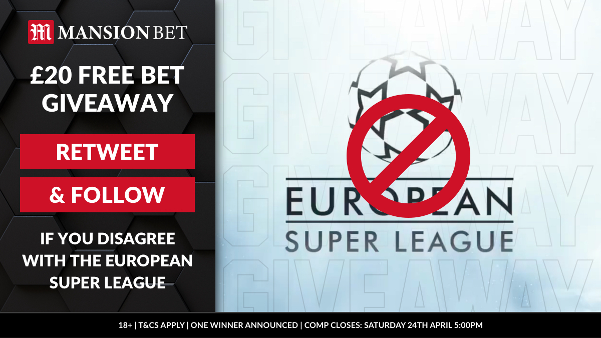 MCCCSHCas's tweet image. Disagree with the new Super League? 👀🚫

RT if you're against it and we'll pick one person that does to win a £20 FREE BET! ✅

⏰ Winner announced on Saturday!

18+ | BeGambleAware.org | Full T&amp;amp;Cs apply: bit.ly/MBComps