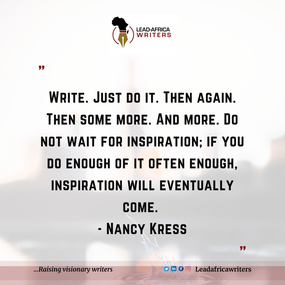 Leadafricawrite's tweet image. Dear #writer, you have come too far to give up now, and if you're just starting to write, breathe and just write. You are amazing, and you are enough. 

#SHIFTishere #MondayMotivation #leadafricawriters