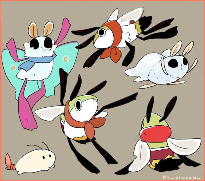 オオスカシバがかわいい 神虫からすみ オオスカシバの人のイラスト