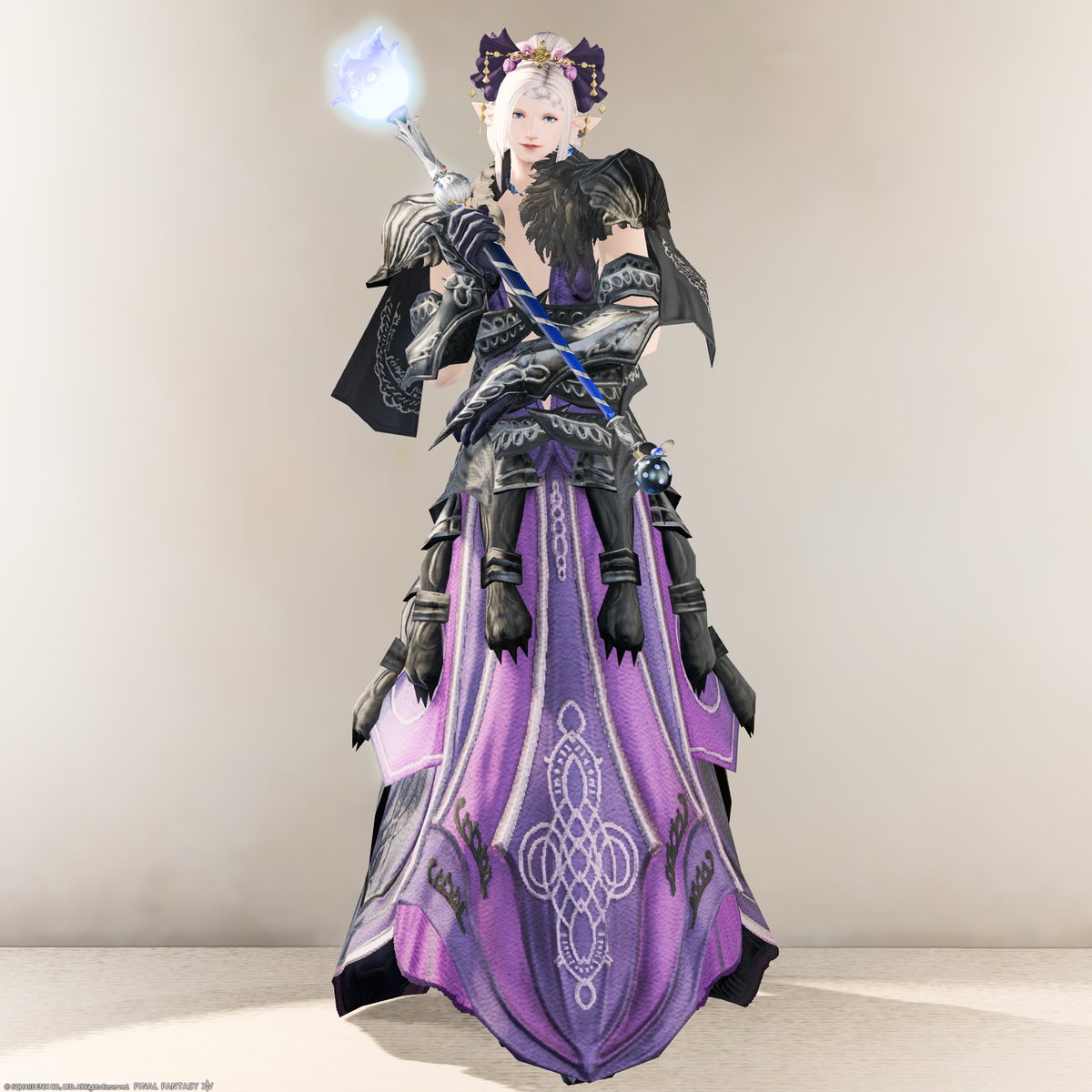 Chiyo Gungnir 今日の青固定はスキュラでいきます 青固定の日は普段ほとんどきない装備品を着る機会になっています W