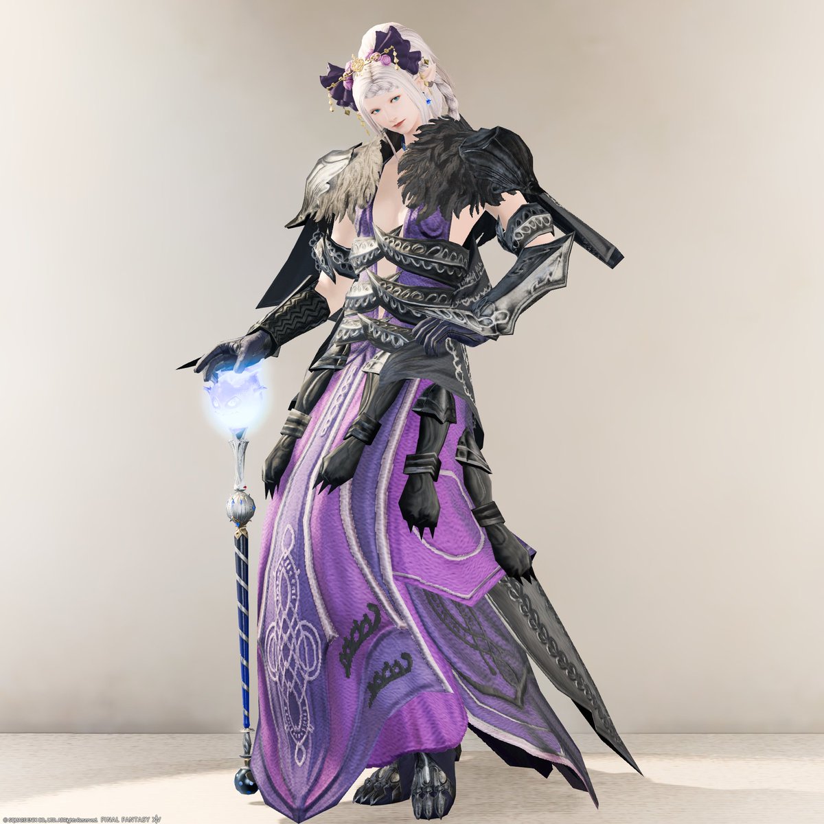 Chiyo Gungnir 今日の青固定はスキュラでいきます 青固定の日は普段ほとんどきない装備品を着る機会になっています W