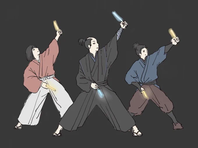 #見た人もなにか無言で3人組をあげる 
