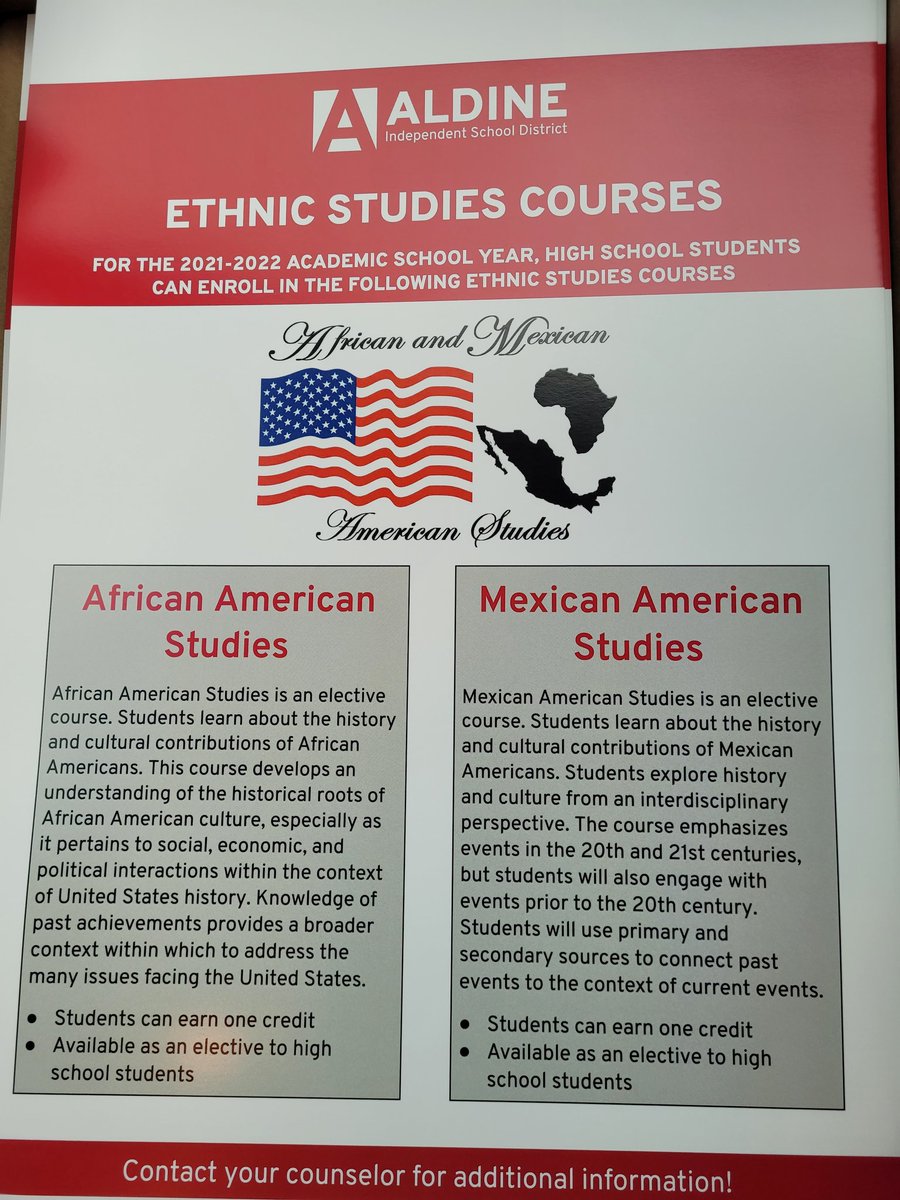 Coming Fall 2021 to Aldine ISD High Schools. So excited about these courses.