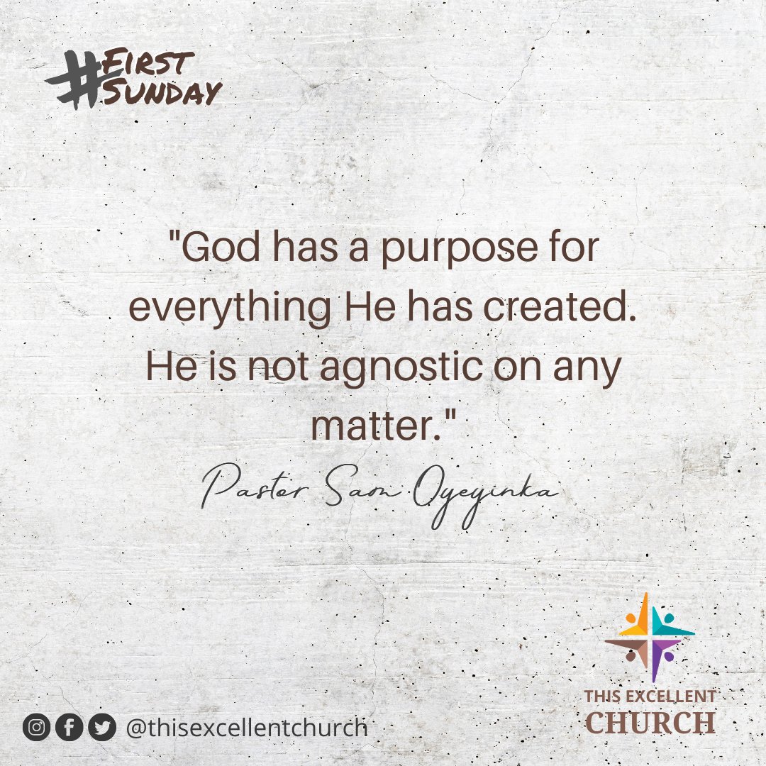 God's purpose for Humanity 

<a href="/DrFeruke/">Sam</a> <a href="/thisexcellentch/">This Excellent Church</a>