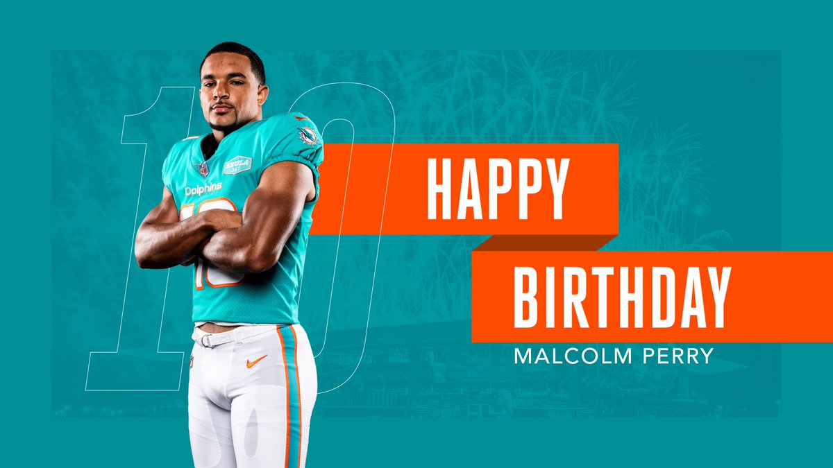 MiamiDolphins's tweet image. Happy Birthday Malcolm!