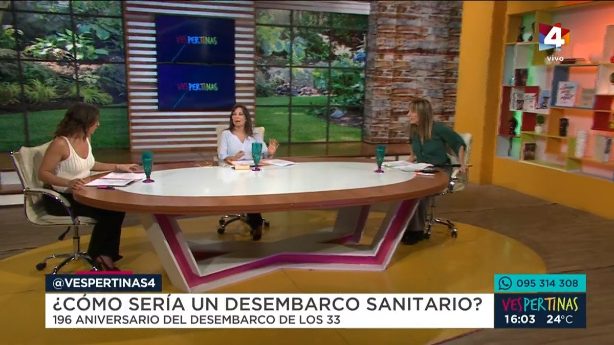 Arrancó Vespertinas 🙌

🔙El historiador Alejandro Giménez nos devela verdades de los 33 Orientales 

🚑UNOTT <a href="/PITCNT1/">PIT CNT</a> propone llevar vacunatorios móviles a zonas alejadas del interior

👚👔<a href="/noelfalken/">Noel Falken West</a> nos cuenta todo sobre el Fashion Revolution Week

📺Ahora por Canal 4