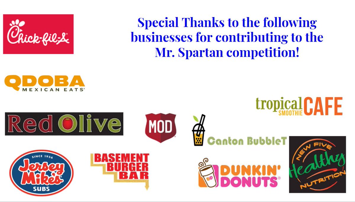 We would like to thank all of the businesses that contributed to this year's competition.