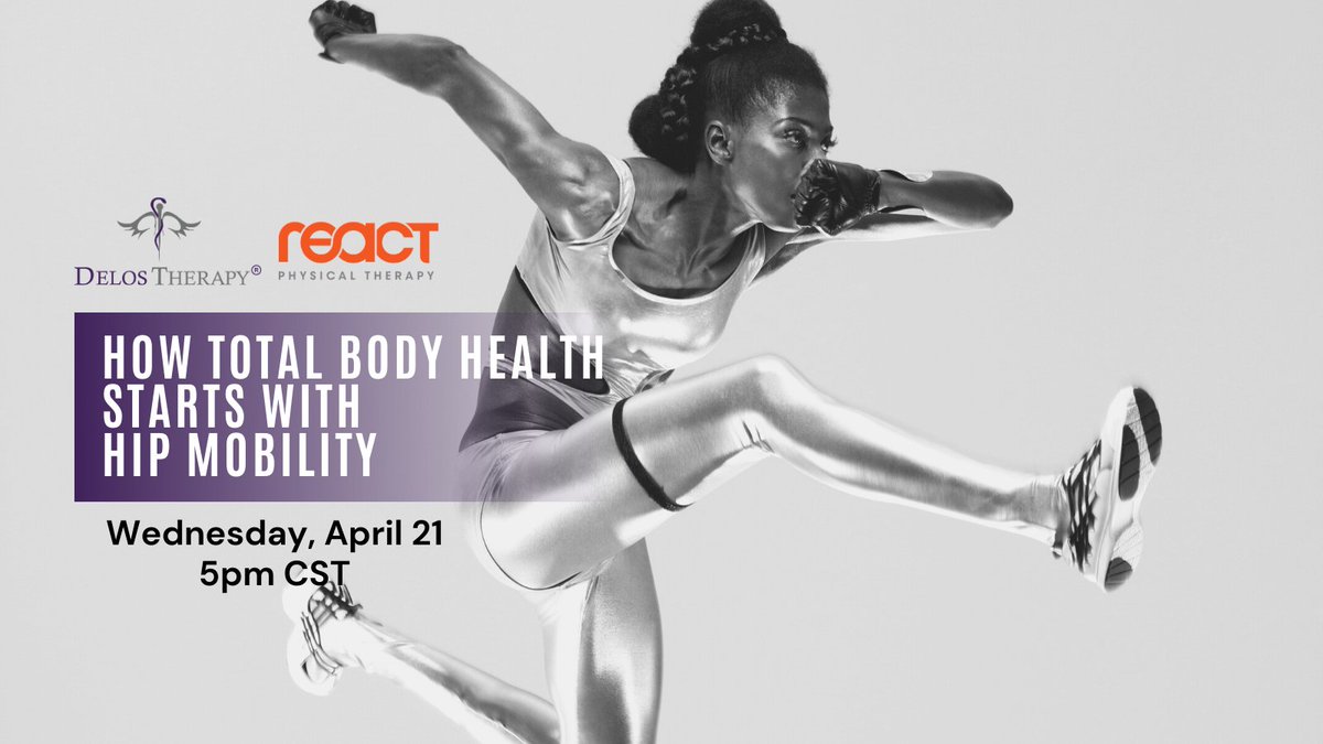 DelosTherapy's tweet image. Hip mobility can affect your #posture, #mood, &amp;amp; total body #health. Our Co-Founder, @thisisericowens, &amp;amp; Founder of @BeReact, @DavidReavy, discuss hip health, &amp;amp; how React Physical Therapy &amp;amp; Delos Therapy can help with #recovery &amp;amp; #athletic #performance. bit.ly/DTRPTHips