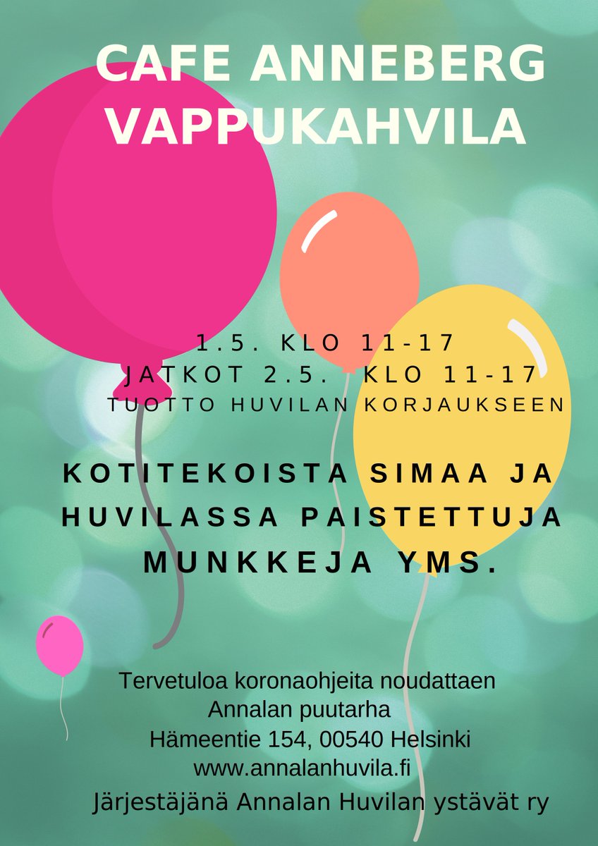 annalanhuvila's tweet photo. Josko jo vapuksi avattaisiin ovia? #vappu2021 #koronaturvallinen https://t.co/f8B5PvMjvx