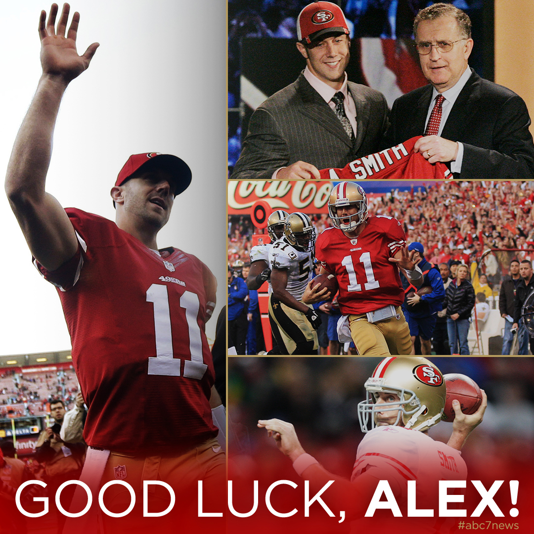 abc7newsbayarea's tweet photo. GOOD LUCK, ALEX! Former #49ers quarterback Alex Smith, who made a miraculous comeback from a leg injury that nearly cost him his life, announced he is retiring from football. https://t.co/IO5LclRM7c https://t.co/IHeMTkPR6x