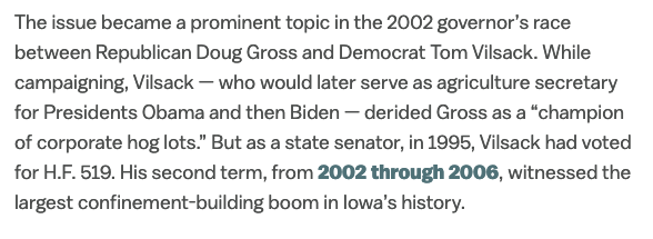 It even became a centerpiece of the 2002 Governor's race --- but it was all hat and no cattle as they say.