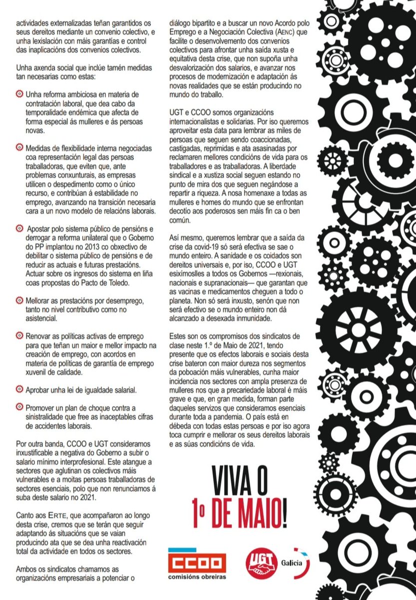 UGT_SP_Galicia's tweet photo. Manifesto #1maio

#AhoraTocaCumplir https://t.co/rKGnTfFDVh