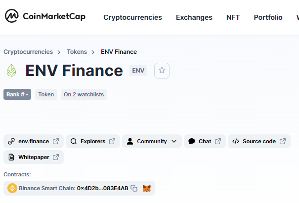 env_finance's tweet photo. CoinMarketCap ... check

https://t.co/3qHcquaiTZ

#defi #token @CoinMarketCap #binance #BinanceSmartChain  #bsc #BSCgem https://t.co/4c6ls9sc0Z