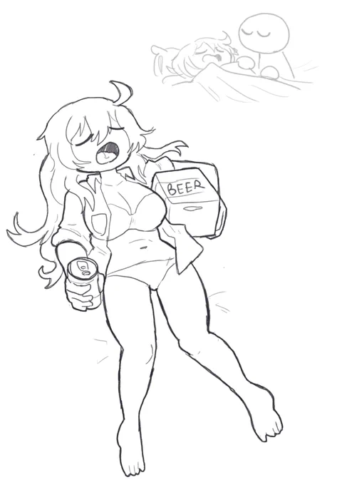 yuu doodles before work 