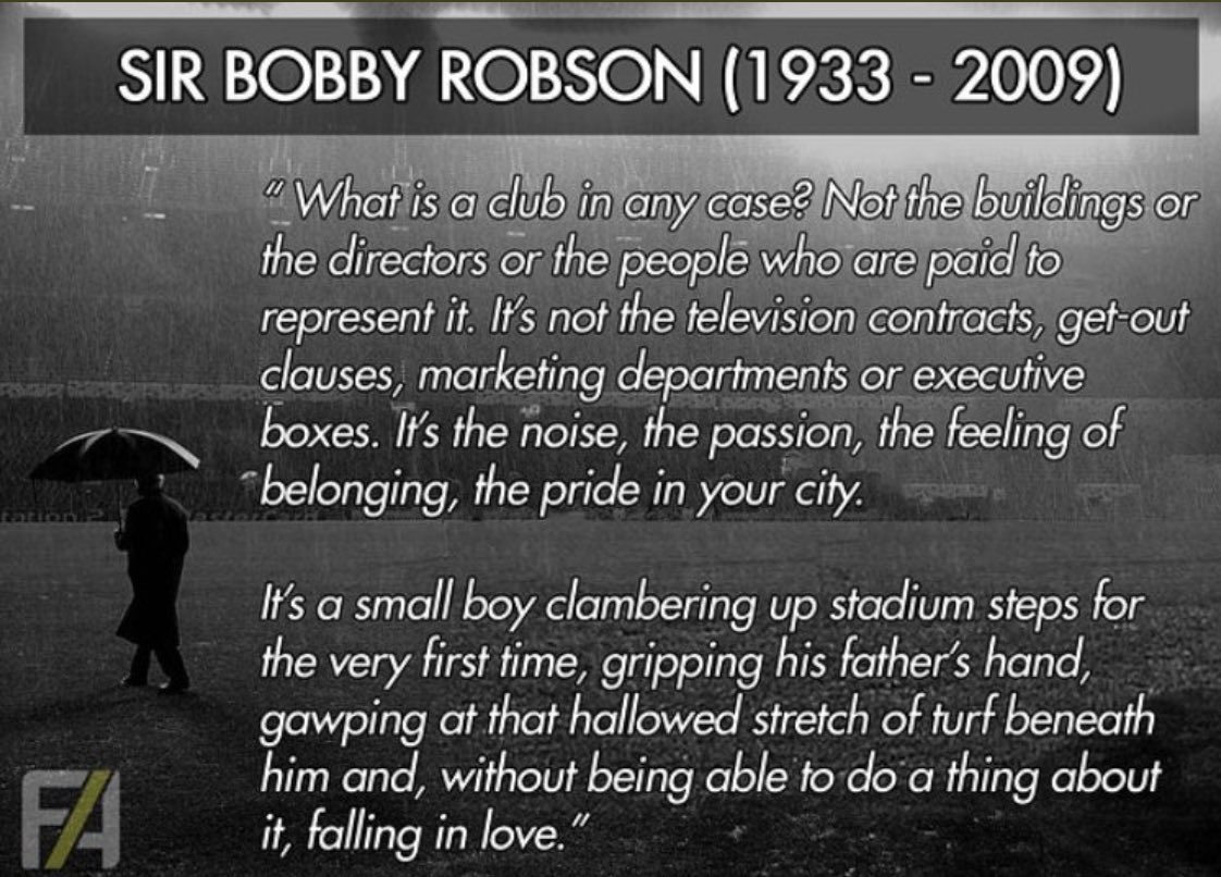 Sir Bobby couldn’t of said it any better ❤️ #SayNoToEuropeanSuperLeague