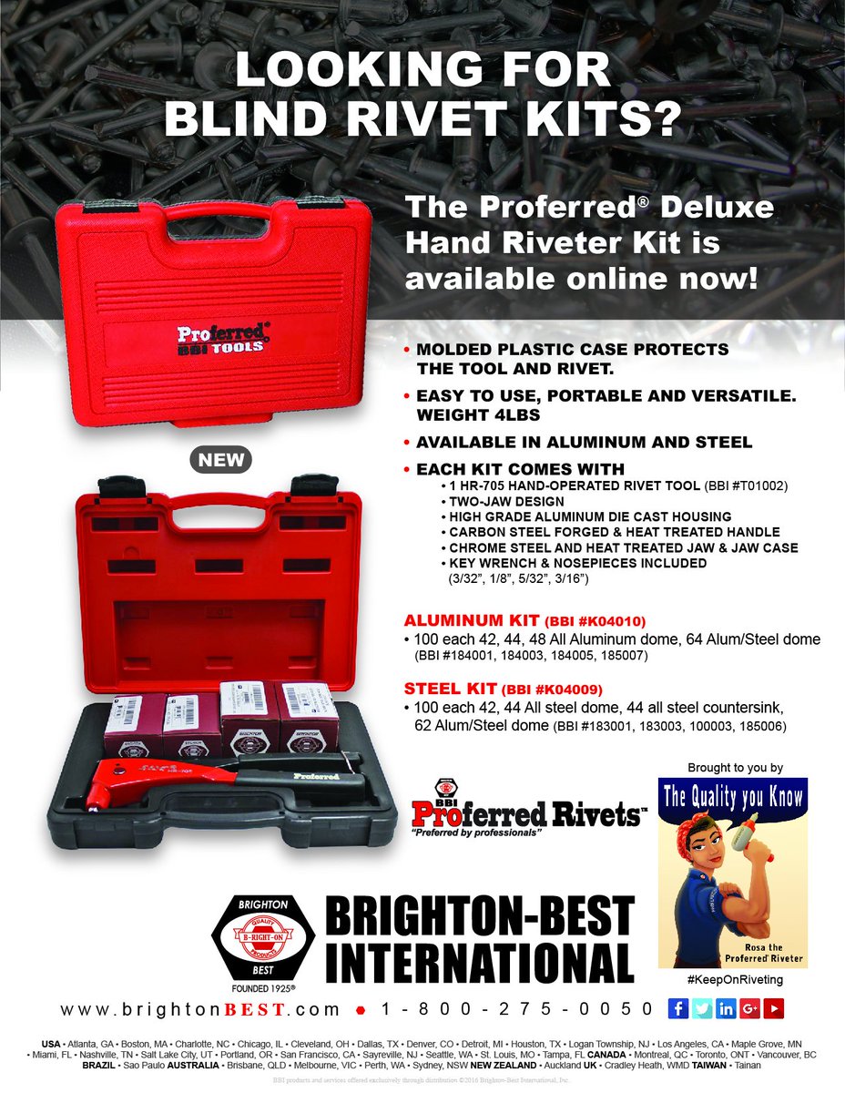 ProferredPro's tweet image. Available and in stock #ProferredRivets 

#keeponriveting