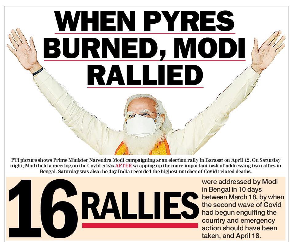 siddaramaiah's tweet photo. #Covid19 struggle in India is the reflection of @narendramodi govt.

Assuming the govt was caught off guard for the 1st time, What is the status now?

The preparedness is hopeless even now!!

Modi feels he is bigger than India.

#ResignModi https://t.co/pEI3DcYlmP