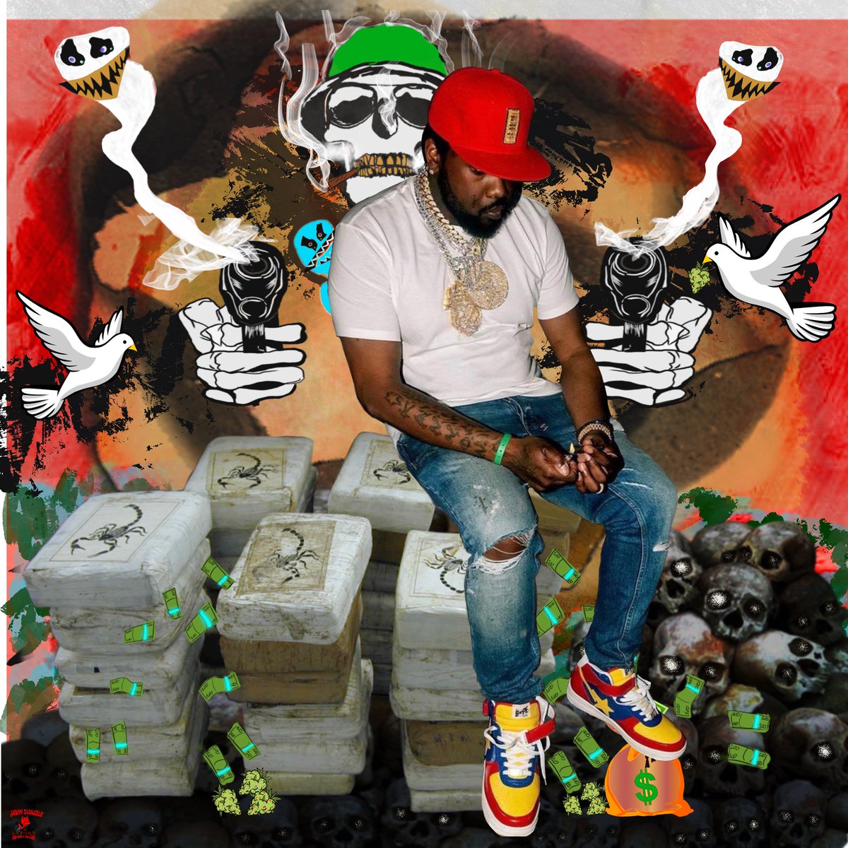 javondiangelo's tweet photo. “La máquina, El jefe”
•Digital Illustration art by me
@whoisconway @drumworkmusic
#Javondiangelo #abstractgrunge #redwxlfgallery #designer #DRUMWORK #Conway #griseldarecords #undergroundhiphop #buffalo #californiaartist #studio #artstudio #bape #art #popart #digitalart https://t.co/8gGcyHCdDU