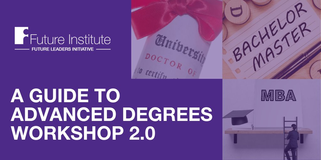 MyFutureUS's tweet image. Thank you David Petersam for speaking about Graduate School and Advanced Degrees to 34 of our FLI Program participants a few weeks ago!
#GraduateSchool #AdvancedDegrees #HigherEd #workshop