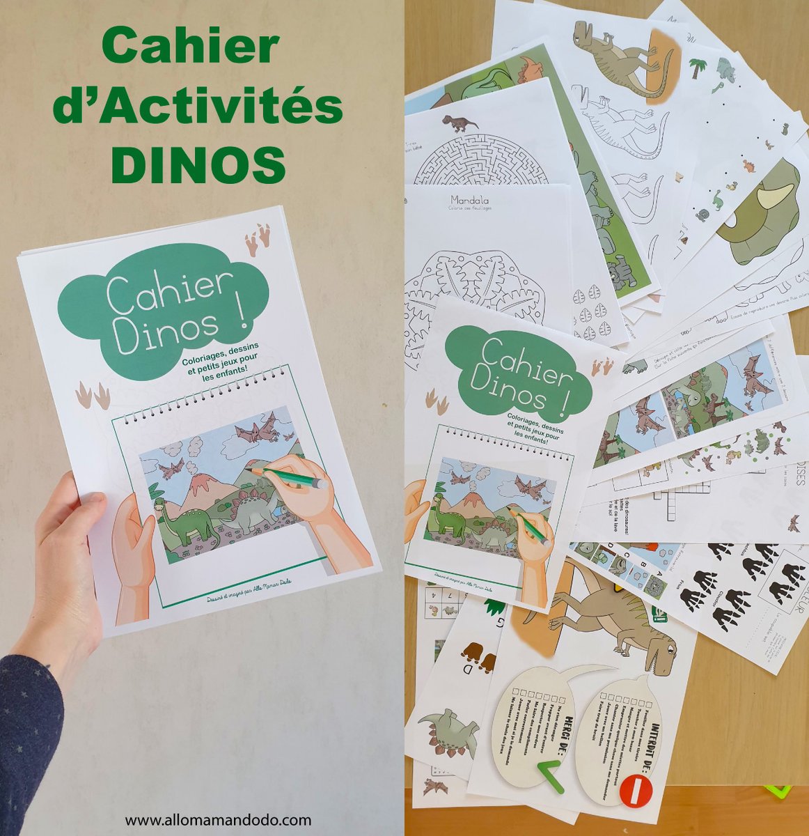 J'ai créé des livres d'activités pour enfants à imprimer chez soi! On occupe les petits sans écran, et ça, c'est top! A imprimer autant de fois que vous avez d'enfants!
allomamandodo.com/categorie-prod…