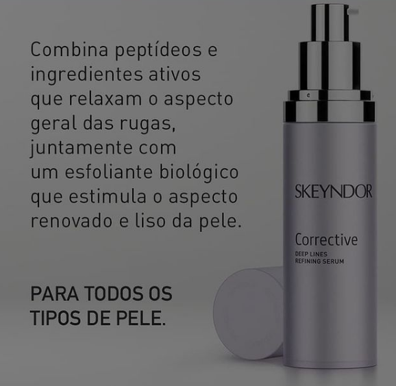 A linha Corrective da Espanhola Skeyndor faz sucesso mundialmente há 10 anos e isso deve ser comemorado, certo? É por isso que toda a linha foi totalmente renovada com base nos mais recentes desenvolvimentos tecnológicos!Agora o Sérum noturno, contém tripla ação. #cremerugas