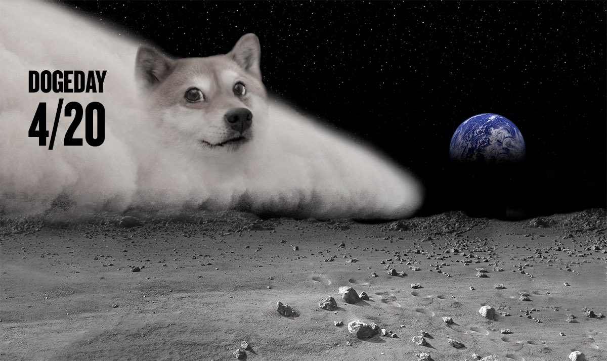 The Moon better get ready for #DogeDay420 🌙