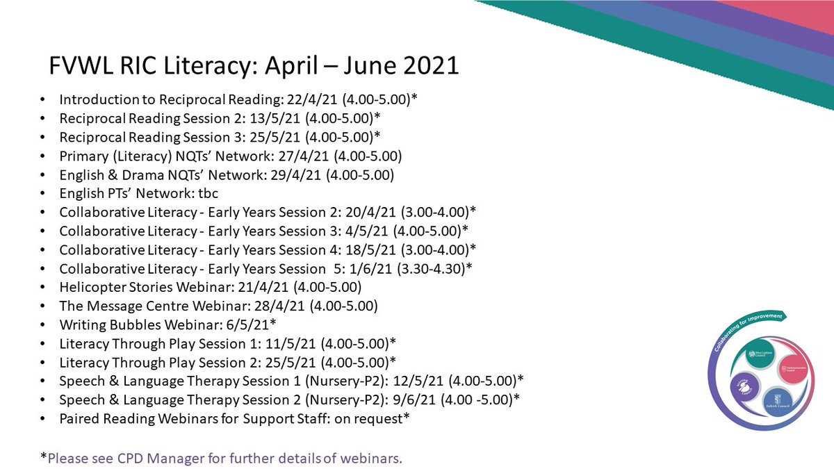 📢Practitioners <a href="/FVWLric/">FVWLcollaborative</a>: please get in touch if you're looking for specific literacy resources or research or would like to share good practice. (Sign up for webinars on CPD Manager.) <a href="/ClacksEducation/">Clackmannanshire Council People Directorate</a> <a href="/FalkirkLiteracy/">Falkirk Literacy</a> <a href="/wl_literacy/">WL Literacy</a> <a href="/stirlingsecond1/">Secondary Schools in Stirling</a> <a href="/PrimaryStirling/">Primary Schools in Stirling</a>
