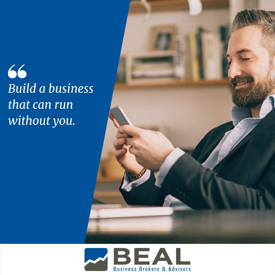 bealconsultants's tweet photo. Build a business that can run without you. https://t.co/e7gUssBA6Q