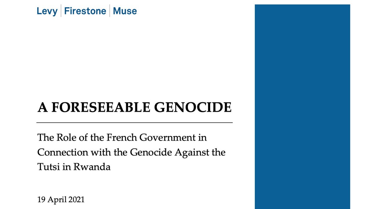 MarieNtabugi's tweet photo. « Un genocide prévisible : le rôle de l’Etat français en lien avec le génocide perpétré contre les Tutsi du #Rwanda »
#RapportMuse #France
Télécharger : https://t.co/MuZuq0IC26 https://t.co/21tSi0cOmz