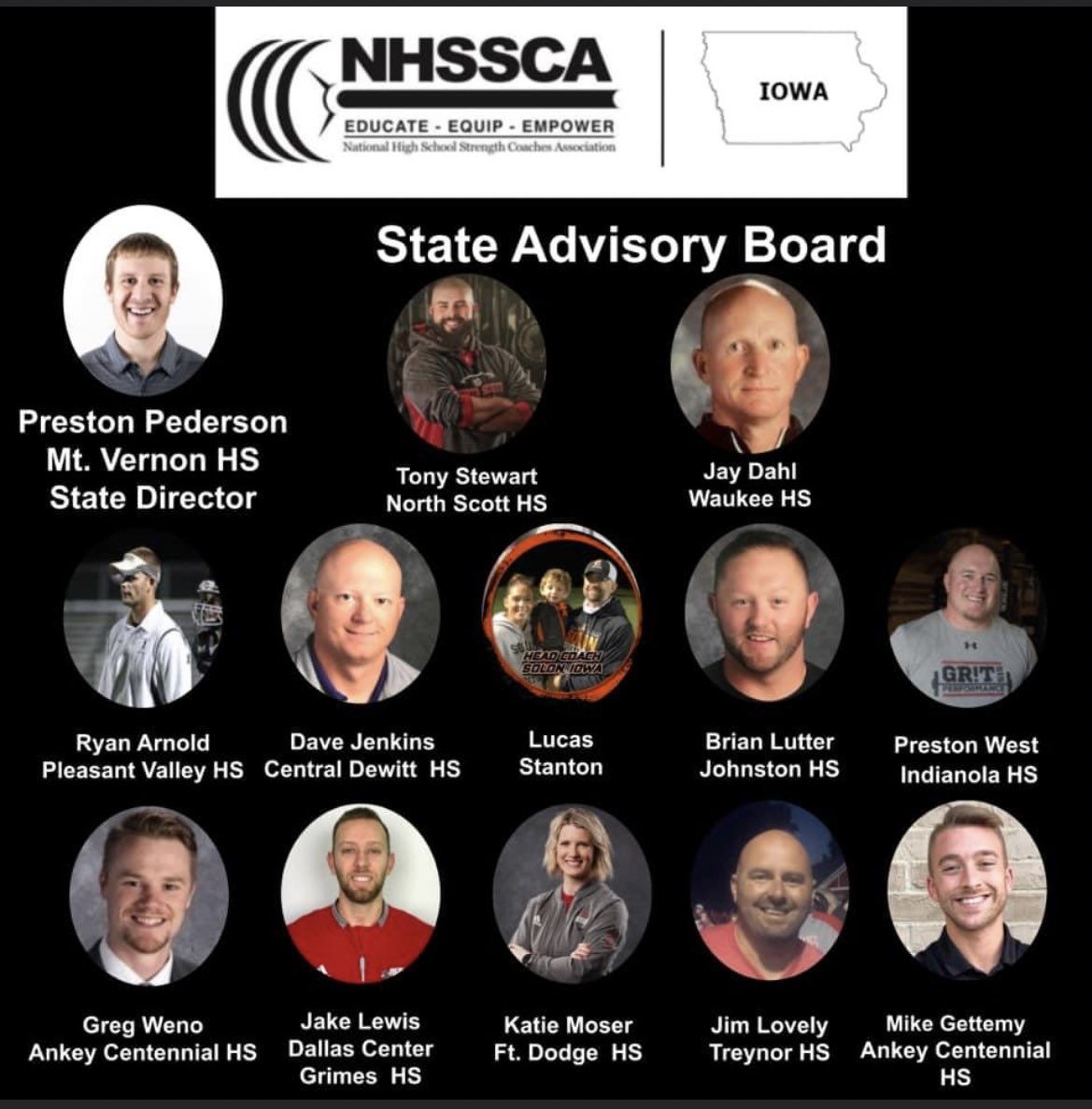 IHS_STRENGTH's tweet photo. Really excited to be apart of this board!Big things are going to happen for Iowa high school strength and conditioning! @ihsindians @NHSSCA https://t.co/ZLpodNHnso
