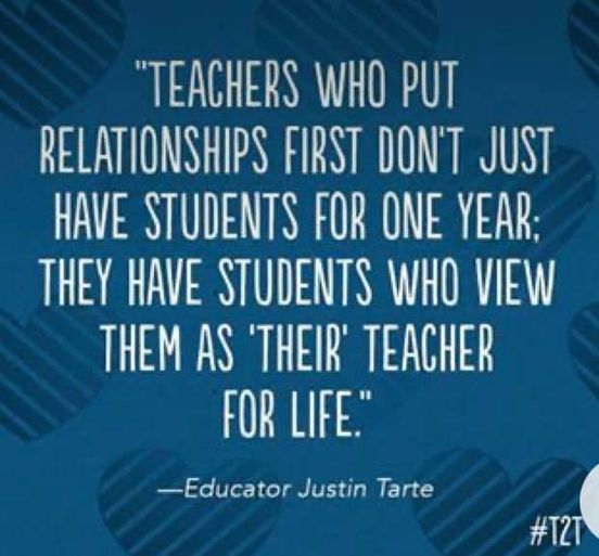 Long hiatus from screens that is ongoing and beyond my control, but this quote spoke to me when I hopped online quickly this morning. Can't wait to get back to "my" kids #relationshipsfirst #teacherstudentbond