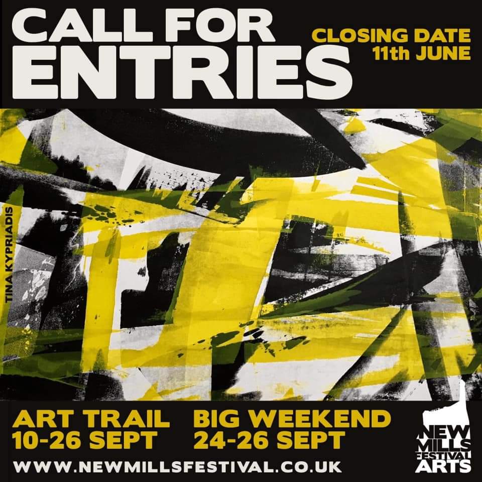 Artists: Our Art Trail is back this September! 🎉 It can’t happen, however, without some great pieces of art, so we’re now asking artists (local or further afield) to submit. 

For more info visit: newmillsfestival.co.uk

#nmf21 #NewMills #festival #events #GetInvolved #HighPeak