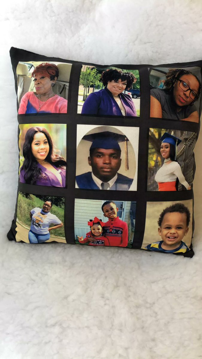 Pillows I ordered for my mom and daughters. My little family, Rest in Peace &amp; Love to my brother in the center💓💓🙏🙏.
4 generations on 1 pillow😍.