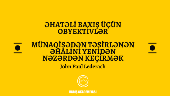 barishacademy's tweet photo. Əziz izləyici! 
Barış Akademiyası növbəti tərcüməni tezliklə paylaşacaq. 
Bu dəfəki tərcümə John Paul Lederach-dandır. O, Beynəlxalq Süıhquruculuğu üzrə ixtisaslaşıb. John Paul Lederach əsasən münaqişələrin həlli və vasitəçilik mövzusunda yazıb. https://t.co/gyIIAJoQBn