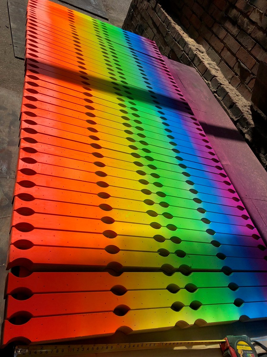 Someone's been out enjoying the sunshine today and sprinkling a little bit of magic over our truss spacers ♥️