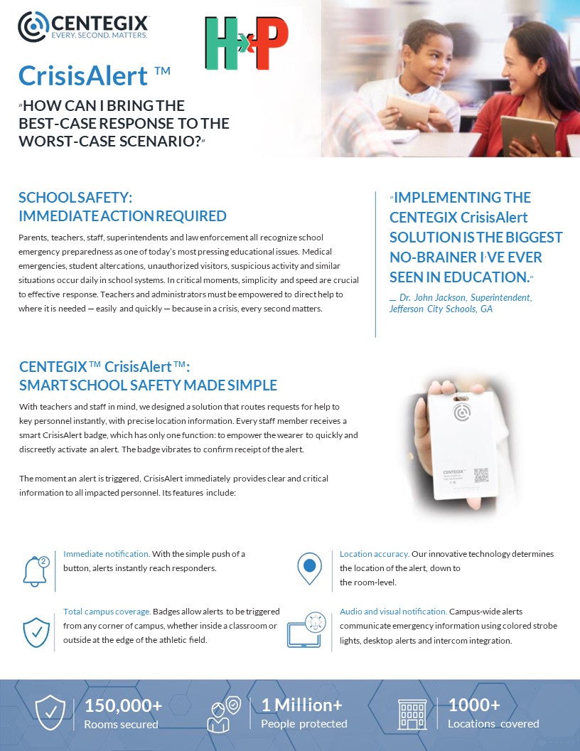 bpaddentx's tweet photo. You may have already seen the news article - Hillsborough teacher and paraprofessional help save a student's life. Thanks to the staff's quick thinking and use of the CENTEGIX CrisisAlert badge, they saved the life of one of their 4-year-old students.
https://t.co/qwbPclUcf6 https://t.co/POIV6AwdJb