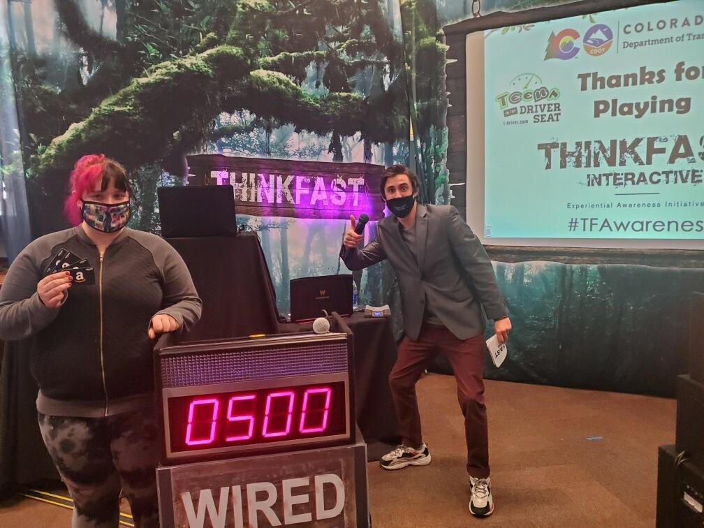 #cdot partnering with #thinkfastinteractive for another year of #teendriversafety #learning #maskup #competition #experiential #everyoneengaged 
#safetyfirst Tim@ThinkFastInteractive.com 877-454-5655