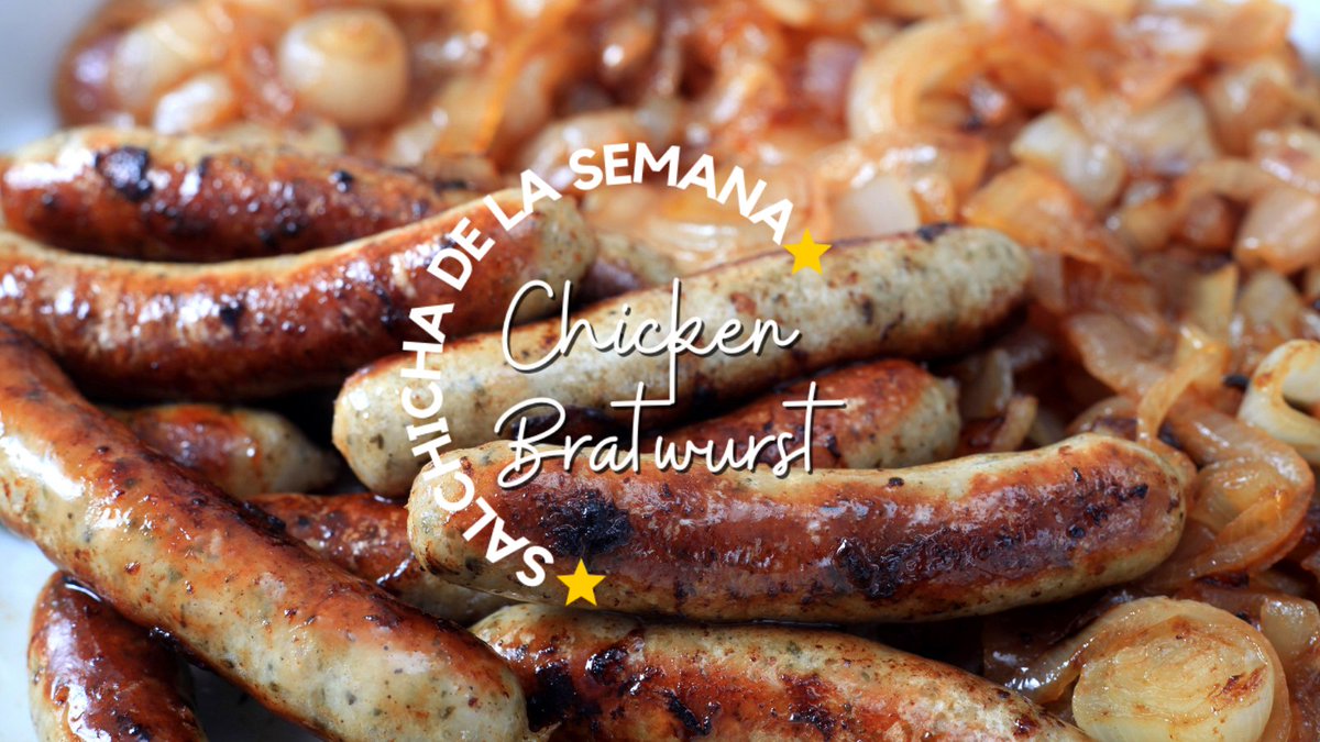SausagesMX's tweet photo. 🇩🇪  Bratwurst de pollo  🇩🇪  Chicken Bratwurst 300g/ 10pzs
⭐ Solo disponible en https://t.co/q2PZdMvngJ ⭐
Ingredientes: Carne de muslo de pollo y pechuga de pollo, sal, pimentón, cardamomo, comino, cilantro, jengibre, pimienta blanca, pimienta gorda y un toque de ajo fresco. https://t.co/AITl1wl0AB