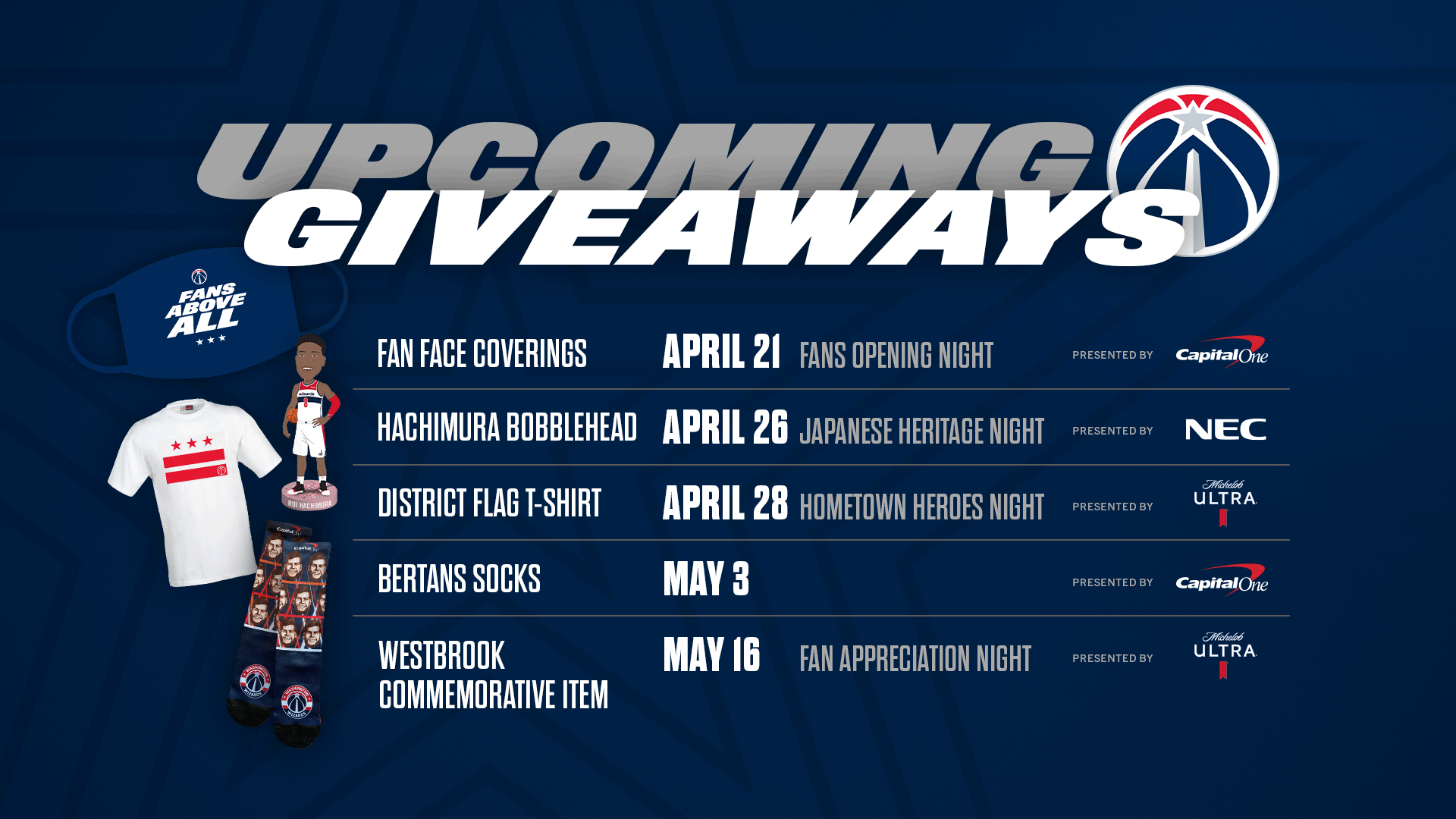 Washington Wizards on Twitter "Check out our inarena giveaways for