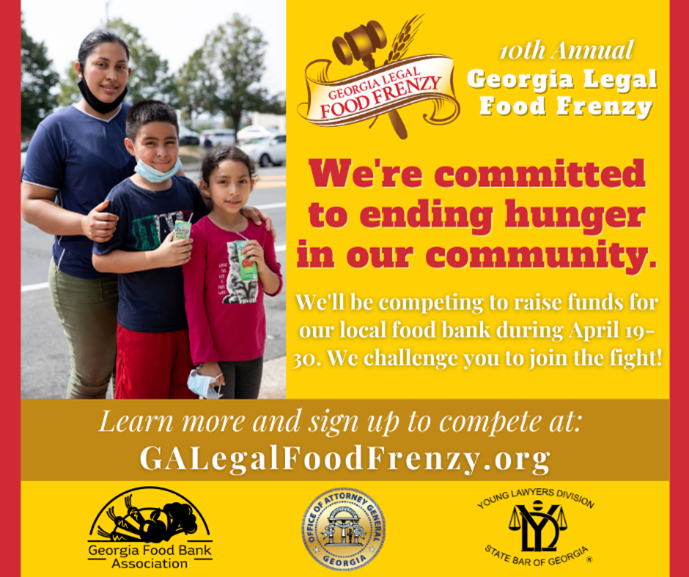 GM_LLP's tweet photo. GM is participating in the 2021 GA Legal Food Frenzy Competition, a two-week fund drive competition in partnership with the GA Attorney General, the State Bar of GA, the Young Lawyers Division and the GA Food Bank Association. 

Read more on our website, https://t.co/6DPEr5Qu3Q https://t.co/vIWhR4S1wA