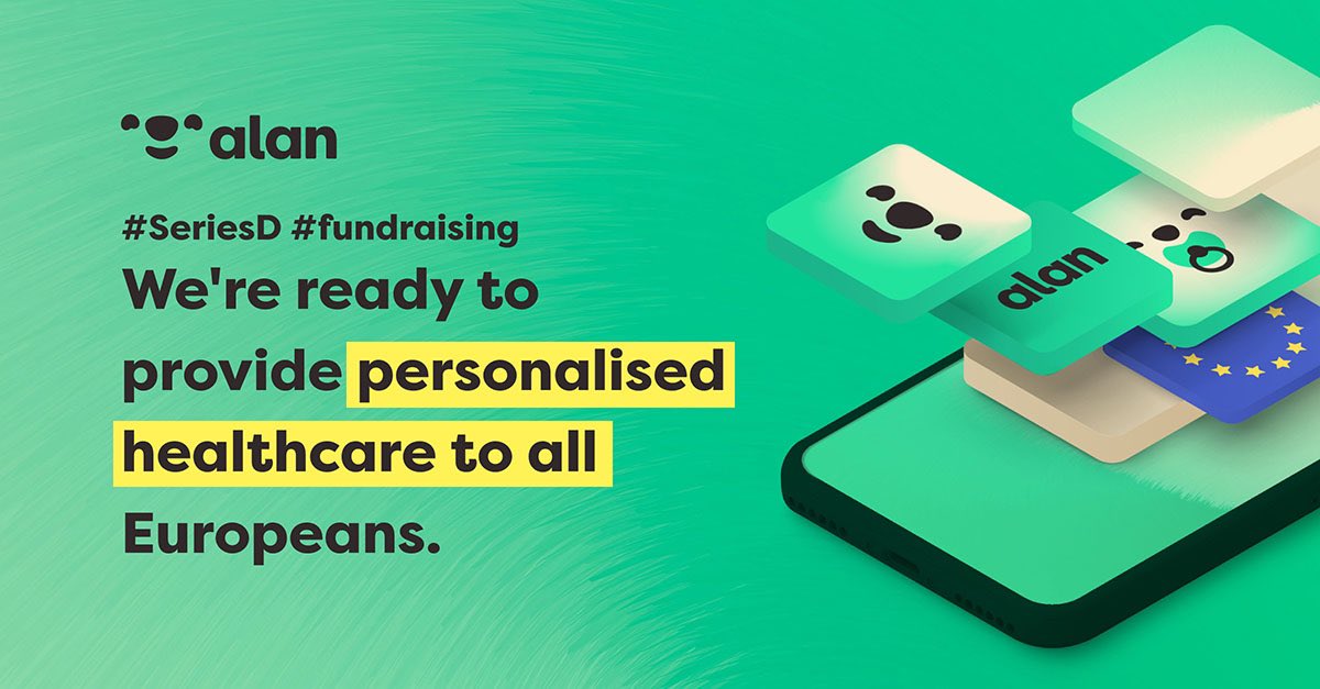👏<a href="/avec_alan/">Alan</a>, 1ère assurance santé 100% digitale en 🇪🇺, devient la 12ème licorne🇫🇷 ! Il y en avait 3 fin 2017. Une nouvelle importante pour notre souveraineté et nos emplois : <a href="/jcsamuelian/">Jean-Charles Samuelian-Werve ʕ•ᴥ•ʔ</a> et ses équipes prévoient de recruter 400 personnes et d’assurer 1M de membres d’ici 2023 🚀