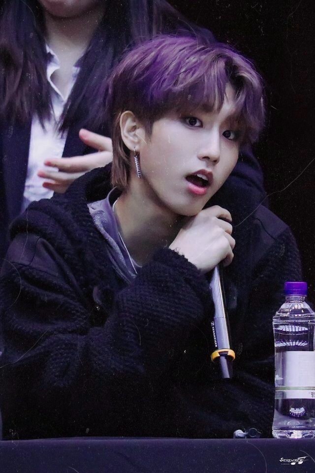 Han Jisung as Eminence: a shade of purple associated with royalty and transcendence 