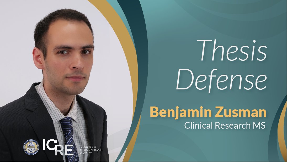 🎉 Cheers to Clinical Scientist Training Program (CSTP) trainee Benjamin Zusman who successfully defended his thesis this morning. Ben will graduate from the School of Medicine with both a Doctor of Medicine and Master of Science this semester. Congrats on a superb defense!