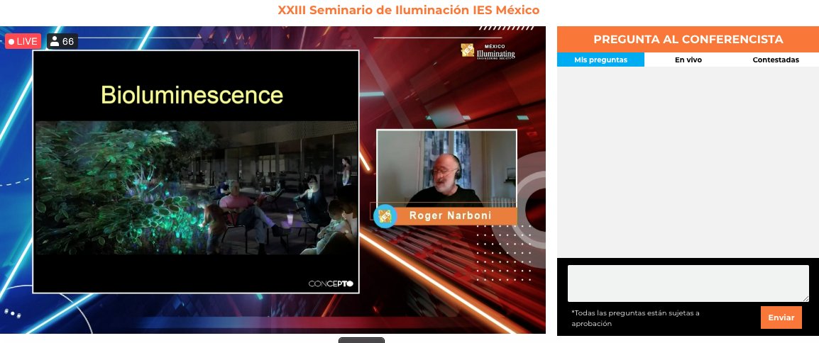 "La bioluminiscencia es muy importante para el futuro, nos va a ayudar a iluminar espacios de manera natural que además nos impactan porque es hermoso", Roger Narboni.
