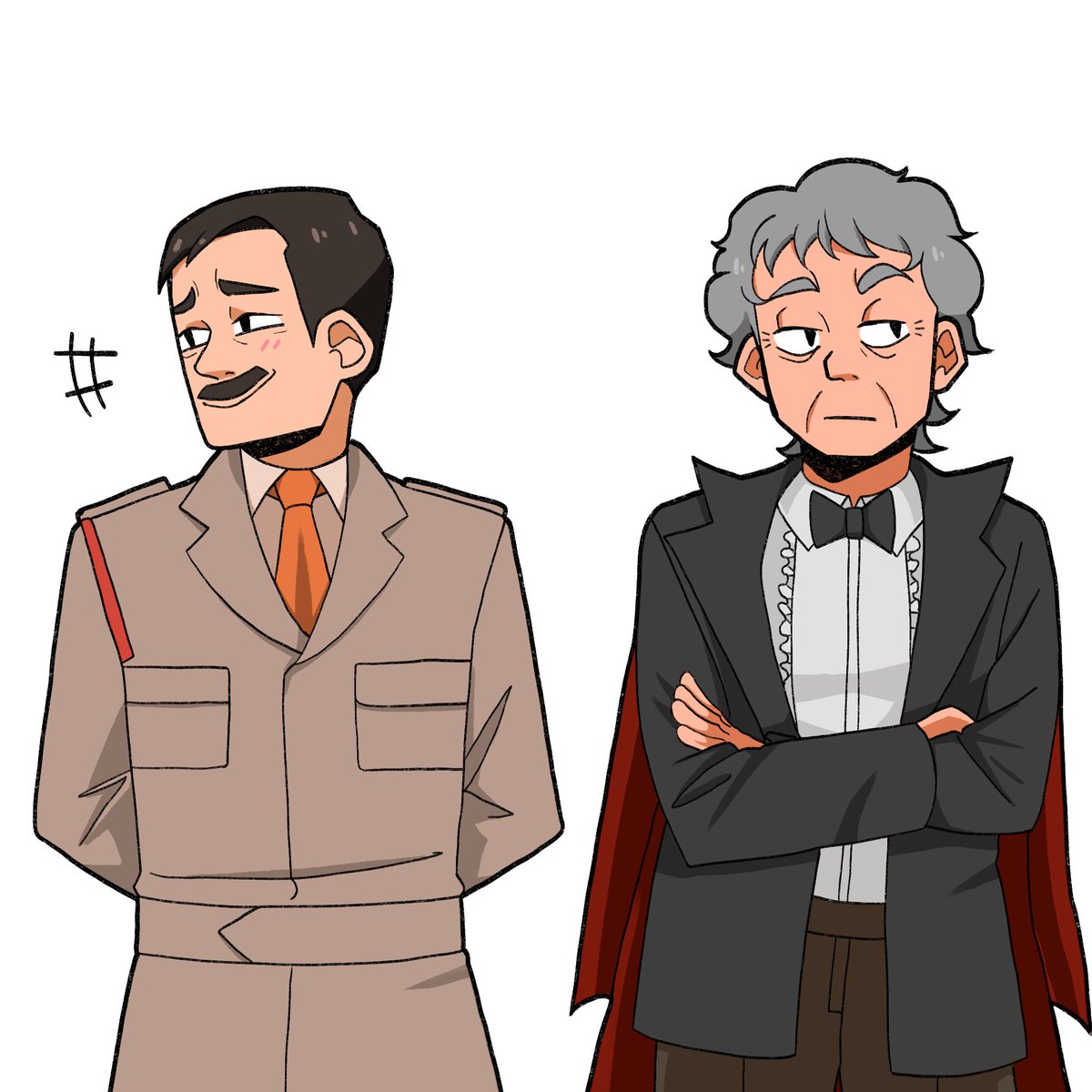 lophial's tweet image. The Brigadier being happy that the Doctor was stuck on earth with him for the meantime gave me so much joy 

#doctorwho #bigfinish @bbcdoctorwho