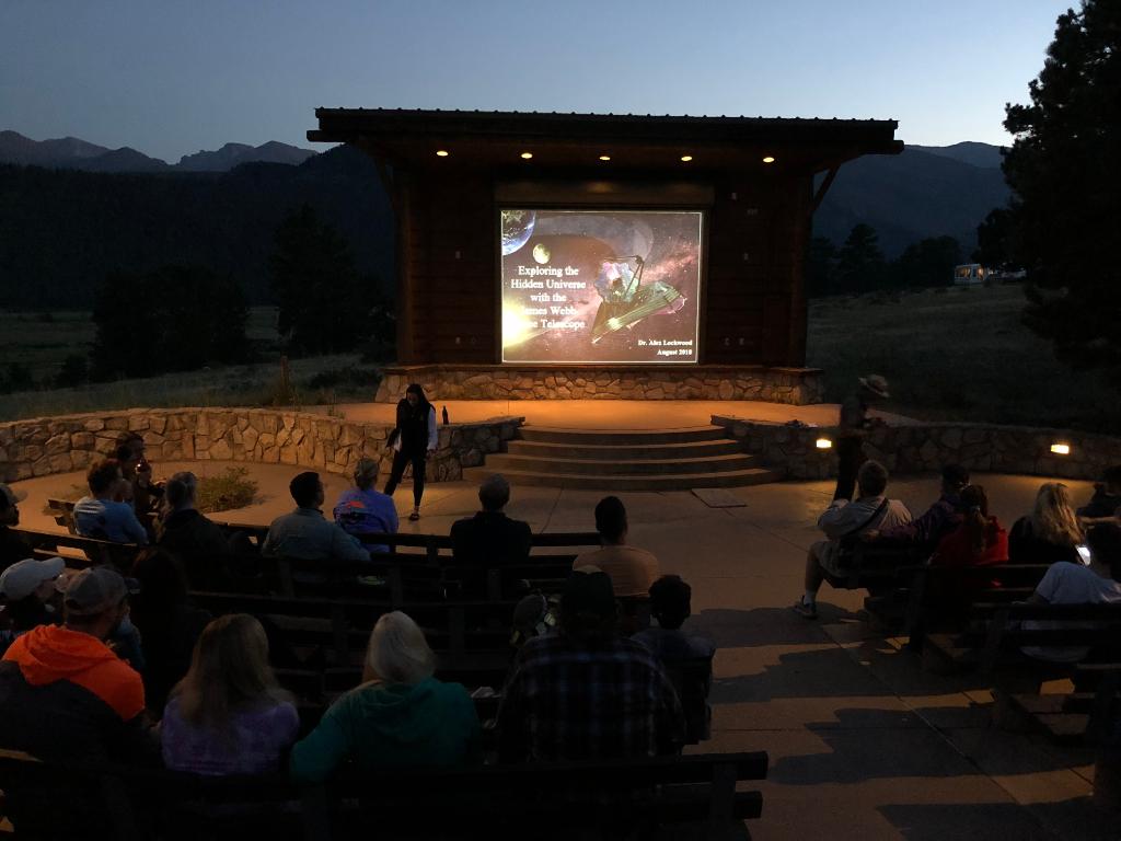 A Webb talk under the stars from 2018 @RockyNPS. 