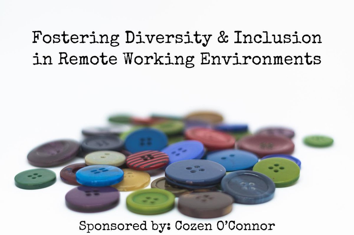 Join us April 20, 2021 from 12:00 pm - 1:00 pm for - Fostering Diversity &amp; Inclusion in Remote Working Environments.  This virtual event is sponsored by Cozen O’Connor.  Click link for registration.  accinhouse.zoom.us/meeting/regist…